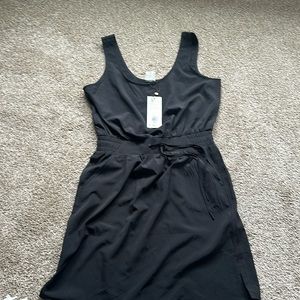 Brand new w/tags CALIA dress-drawstring waist, scoop neck & back and pockets.